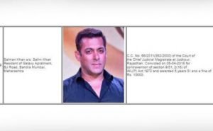 Salman khan name to be listed as criminal on this site