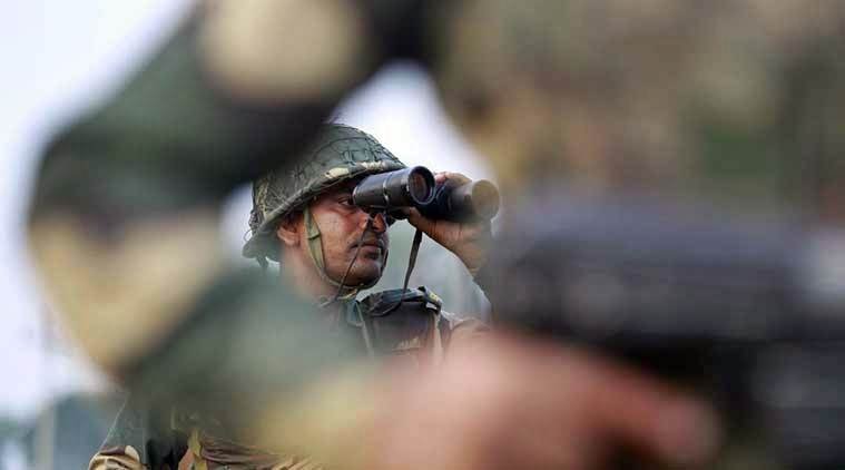 China army face off with Indian army