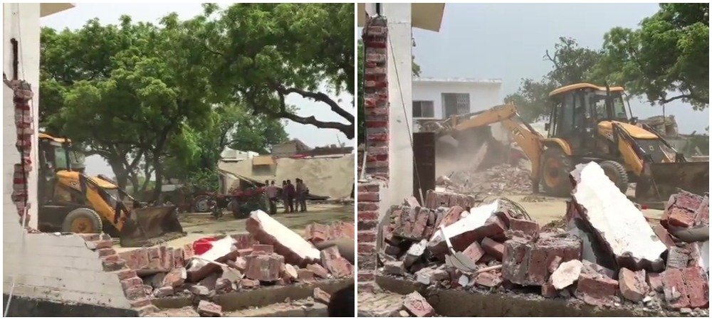 Police demolish Vikash Dubey house in Kanpur