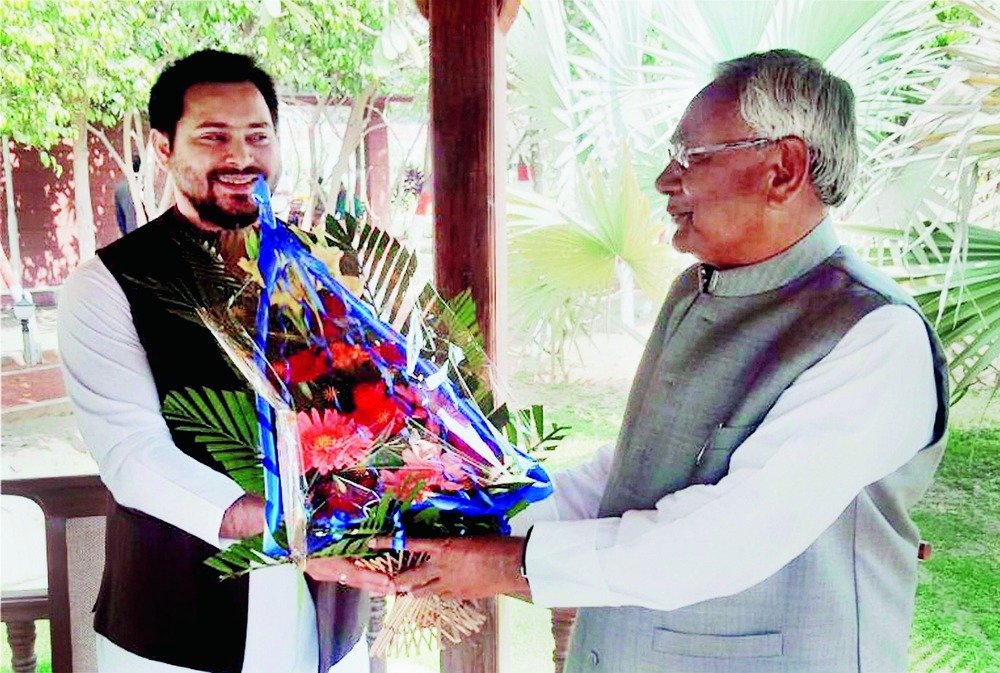 Tejasvi yadav congratulate nitish Kumar
